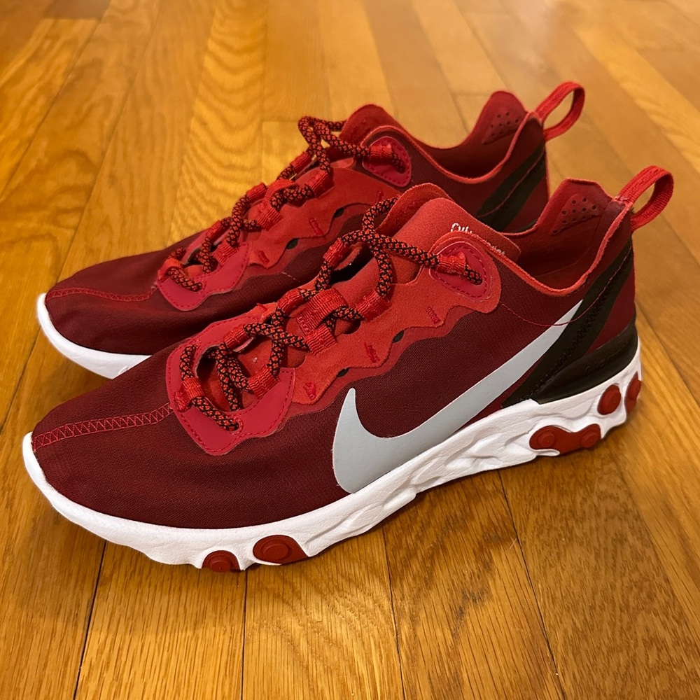 Nike React Element 55 Team Red - 8.5 - image 1